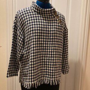 Zara Woman black and white check top